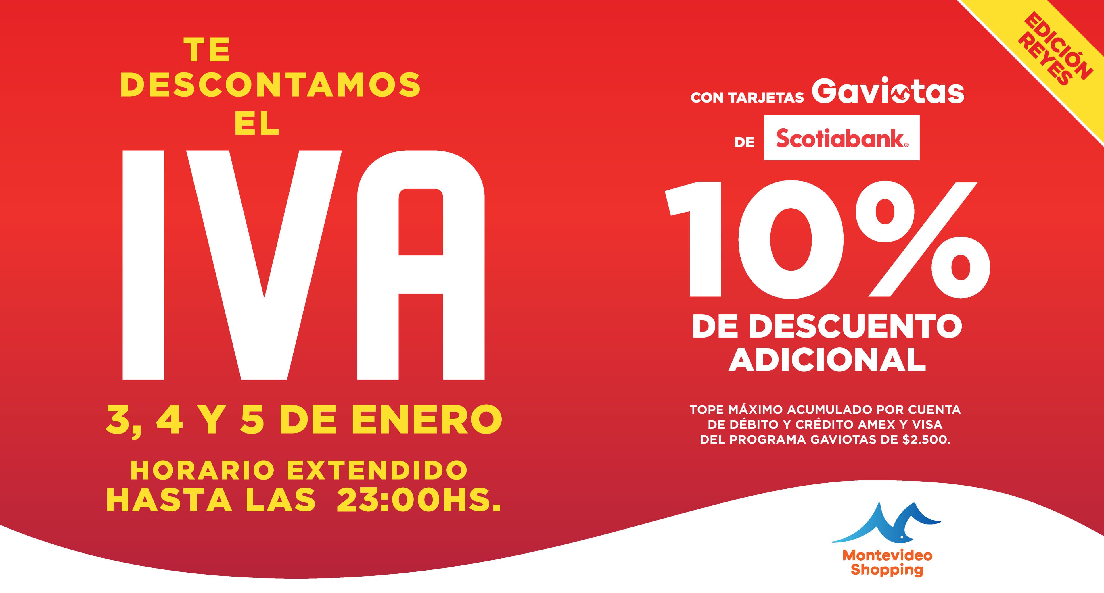 Te descontamos el IVA.