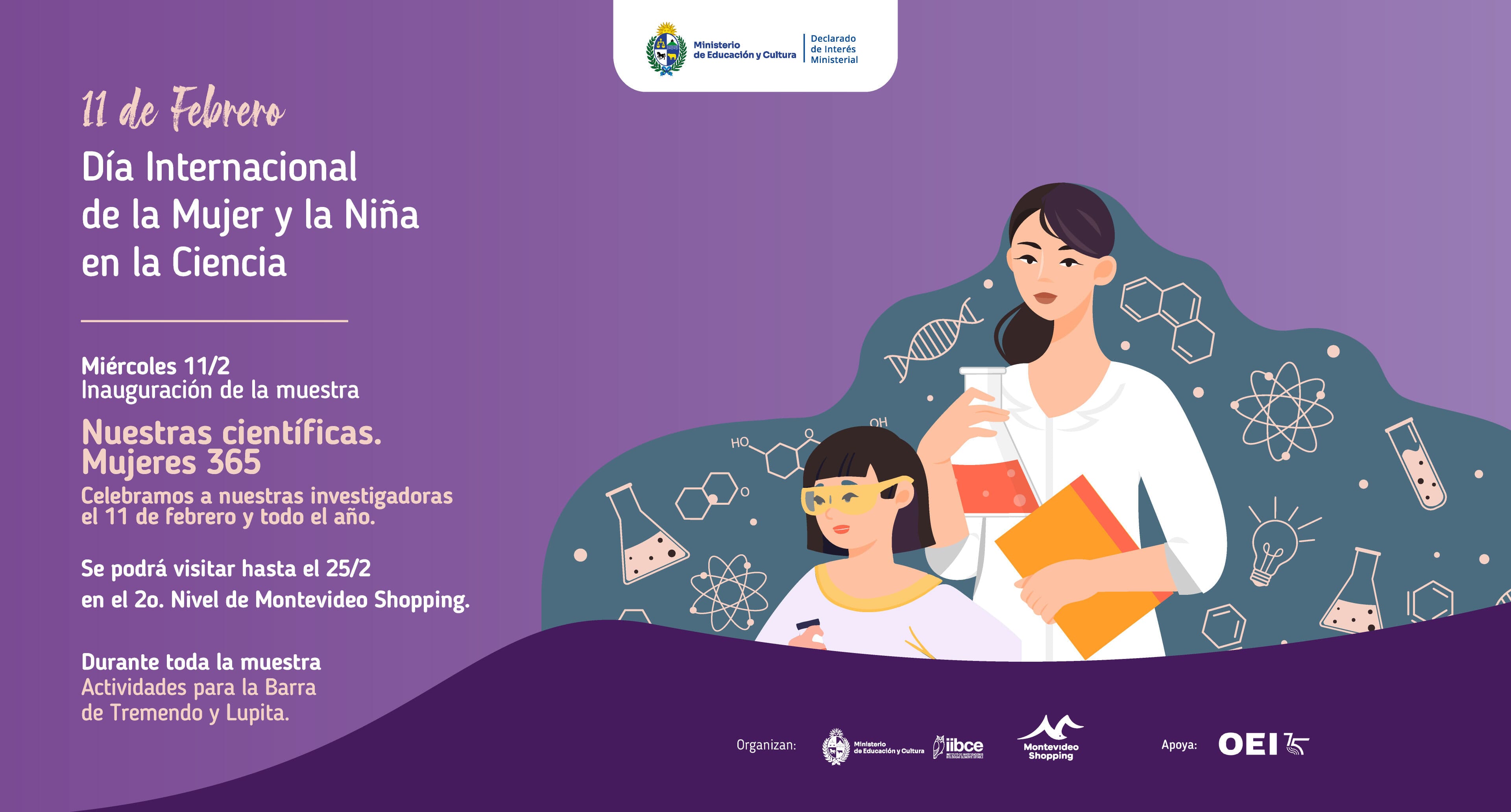 Dia mujer y niña en la ciencia