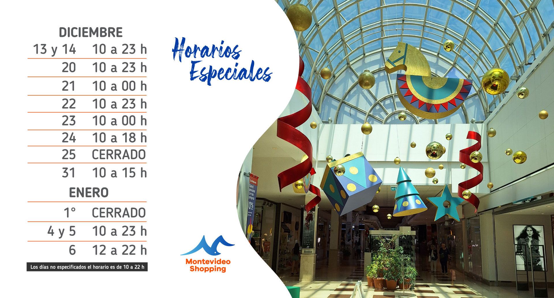 Horarios Especiales