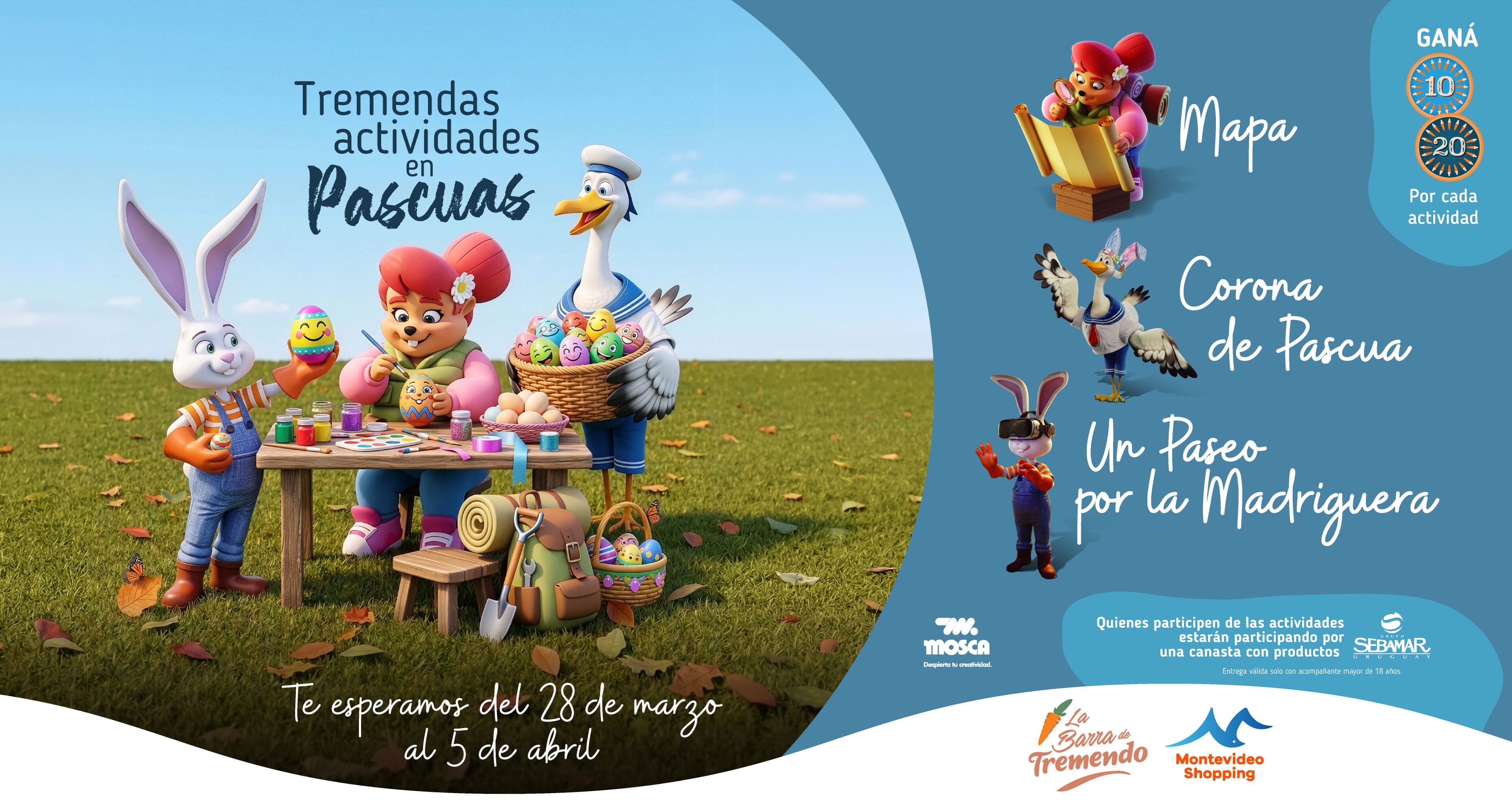 Tremendas actividades en pascuas